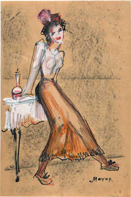 Майоров Игорь Евгеньевич. Девушка у стола 